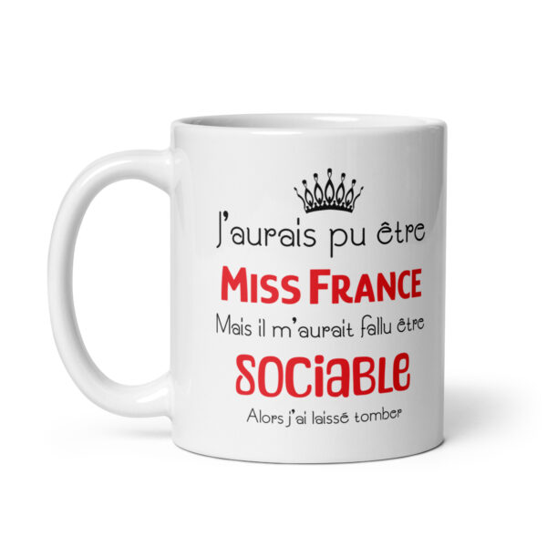 Mug rouge Être Miss France